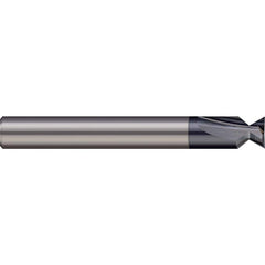 Harvey Tool - 50° 0.33" Cut Diam, 3/32" Cut Width, Solid Carbide Dovetail Cutter - Exact Industrial Supply