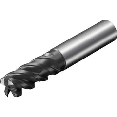 Sandvik Coromant - Corner Radius & Corner Chamfer End Mills; Mill Diameter (Inch): 0.625 ; Mill Diameter (Decimal Inch): 0.6250 ; End Type: Corner Radius ; Corner Radius (mm): 0.77 ; Corner Radius (Decimal Inch): 0.03 ; Number of Flutes: 4 - Exact Industrial Supply