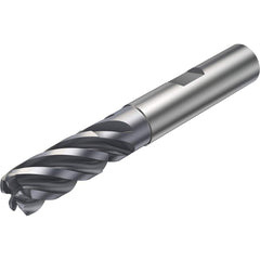 Sandvik Coromant - Corner Radius & Corner Chamfer End Mills; Mill Diameter (Inch): 0.625 ; Mill Diameter (Decimal Inch): 0.6250 ; End Type: Corner Chamfer ; Chamfer Width (Decimal Inch): 0.0100 ; Number of Flutes: 5 ; Material: Solid Carbide - Exact Industrial Supply