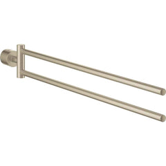 Grohe - Washroom Shelves, Soap Dishes & Towel Holders; Type: Towel Bar ; Material: Metal ; Length (Inch): 21-3/4 ; Width (Inch): 2.75 ; Depth (Inch): 1.37 ; Finish/Coating: Brushed; Nickel - Exact Industrial Supply