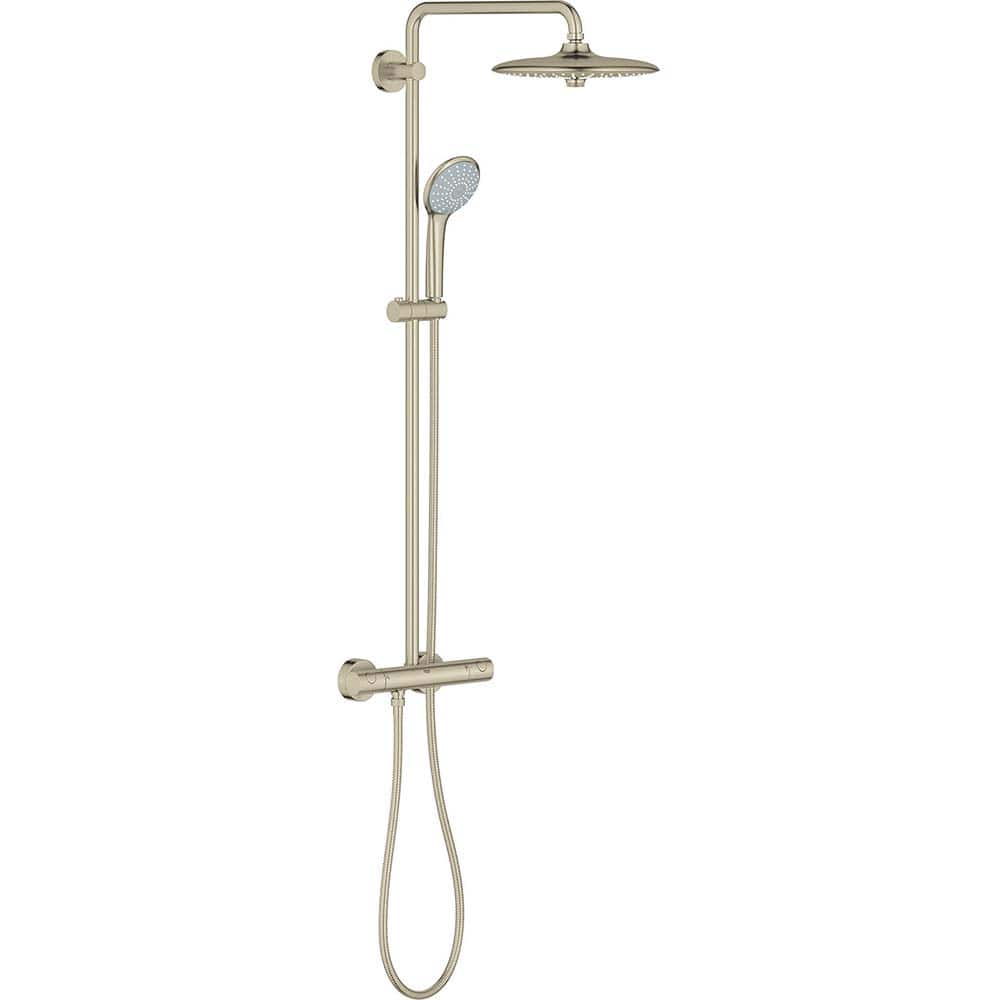 Grohe - Tub & Shower Faucets; Type: Shower System ; Style: Euphoria ; Design: Assembled Package ; Material: Metal ; Handle Type: Knob ; Handle Material: Metal - Exact Industrial Supply