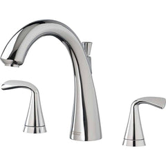 American Standard - Tub & Shower Faucets; Type: Tub faucet ; Style: Fluent ; Design: Ceramic Mixing Cartridge ; Material: Brass ; Handle Type: Lever ; Handle Material: Metal - Exact Industrial Supply