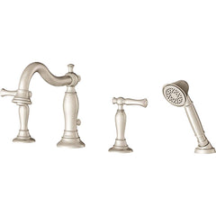 American Standard - Tub & Shower Faucets; Type: Tub Faucet with personal shower ; Style: Quentin ; Design: Ceramic Mixing Cartridge ; Material: Brass ; Handle Type: Lever ; Handle Material: Metal - Exact Industrial Supply