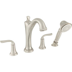 American Standard - Tub & Shower Faucets; Type: Tub Faucet with personal shower ; Style: Patience ; Design: Ceramic Mixing Cartridge ; Material: Brass ; Handle Type: Lever ; Handle Material: Metal - Exact Industrial Supply