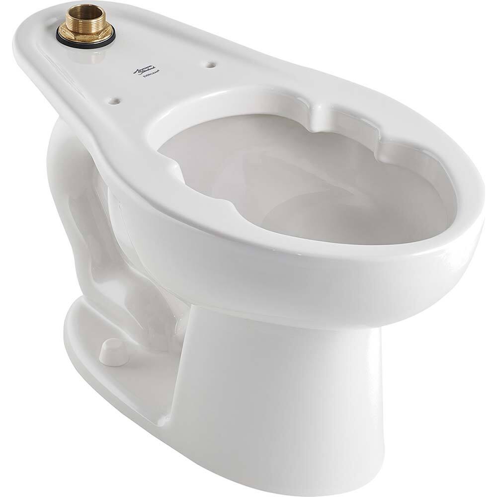 American Standard - Toilets; Type: Bowl only ; Bowl Shape: Elongated ; Mounting Style: Floor ; Gallons Per Flush: 1.1 ; Overall Height: 15 ; Overall Width: 14 - Exact Industrial Supply