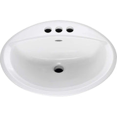 Sinks; Type: Drop-In Sink; Outside Length: 17-3/8; Outside Width: 20-3/8; Outside Height: 7-3/8; Inside Length: 10; Inside Width: 16; Depth (Inch): 5-5/8; Number of Compartments: 1.000; Includes Items: Cut-Out Template; Drop-In Sink; Material: Vitreous Ch