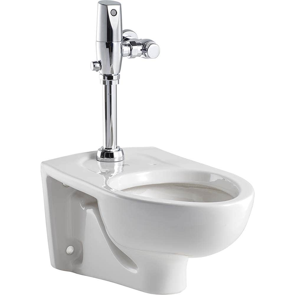 American Standard - Toilets; Type: Wall mounted toilet ; Bowl Shape: Elongated ; Mounting Style: Wall Mounted ; Gallons Per Flush: 1.1 ; Overall Height: 31.5 ; Overall Width: 14 - Exact Industrial Supply