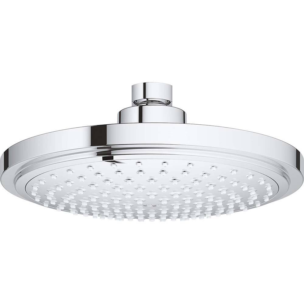 Grohe - Shower Heads & Accessories; Type: Shower Head ; Material: Metal ; GPM: 2.50 ; Face Diameter: 7.0625 (Inch); Finish/Coating: Polished Chrome ; Settings: Spray, Pulse, Combination Pulse-Massage - Exact Industrial Supply