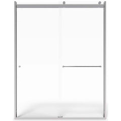 American Standard - Shower Supports & Kits; Type: Shower Door ; Length (Inch): 60 ; Material: Aluminum/Glass ; Finish/Coating: Silver - Exact Industrial Supply