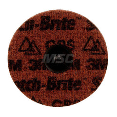 Quick-Change Disc: Roloc TR, 4″ Disc Dia, Ceramic, Non-Woven Brown, Non-Woven Backed, 15,000 RPM