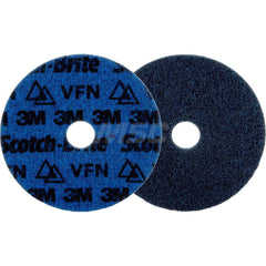 Quick-Change Disc: CD, 5″ Disc Dia, Ceramic, Non-Woven Blue, Non-Woven Backed, 12,000 RPM