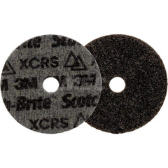 Quick-Change Disc: CD, 4″ Disc Dia, Ceramic, Non-Woven Gray, Non-Woven Backed, 15,000 RPM