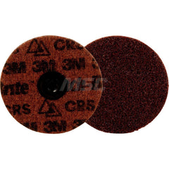 Quick-Change Disc: Roloc TS, 4″ Disc Dia, Ceramic, Non-Woven Brown, Non-Woven Backed, 15,000 RPM