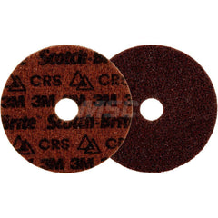 Quick-Change Disc: CD, 5″ Disc Dia, Ceramic, Non-Woven Brown, Non-Woven Backed, 12,000 RPM