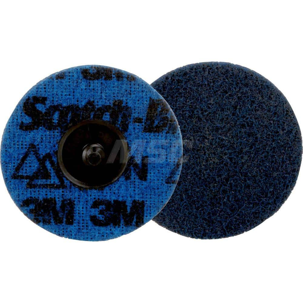 Quick-Change Disc: Roloc TR, 3″ Disc Dia, Ceramic, Non-Woven Blue, Non-Woven Backed, 20,000 RPM