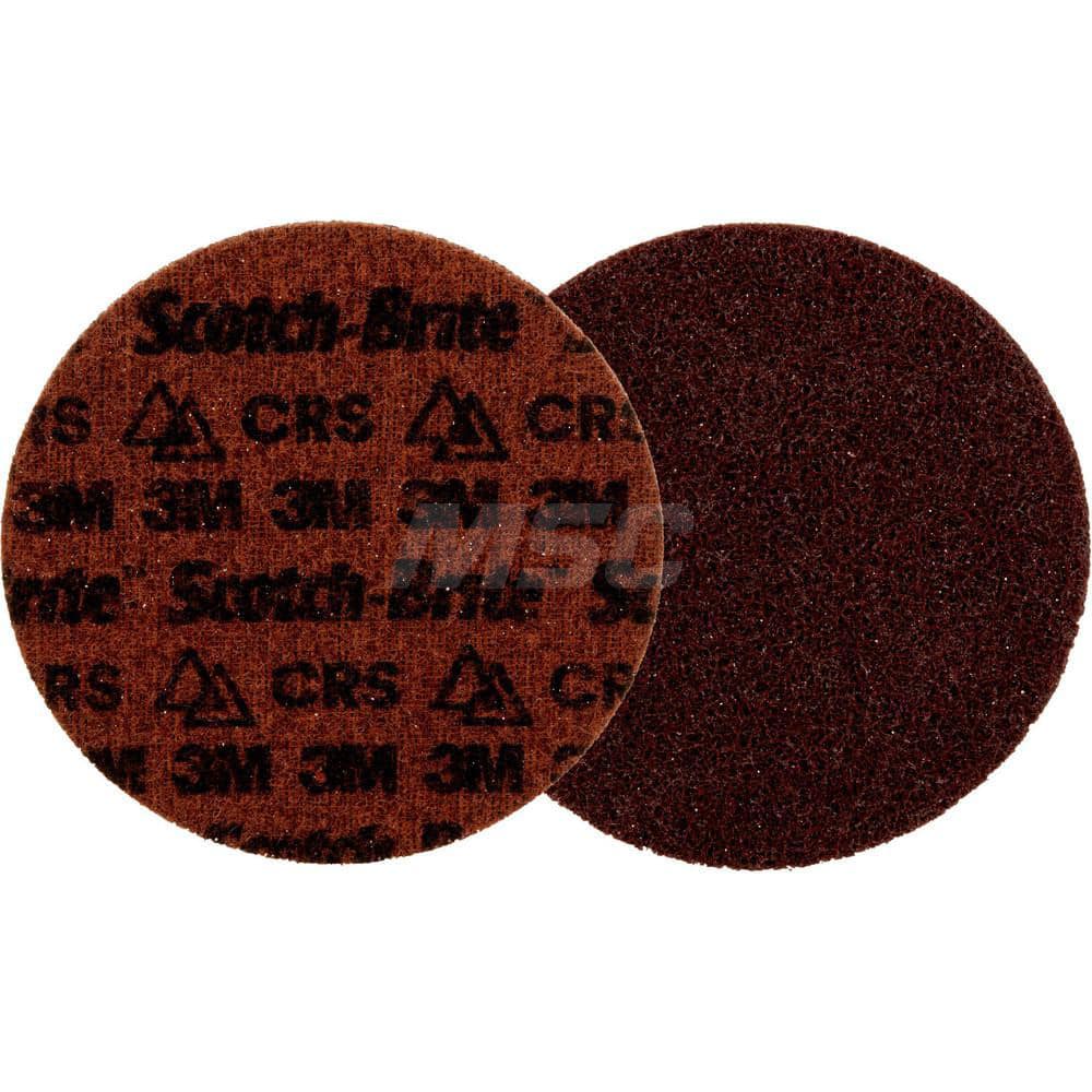 Quick-Change Disc: CD, 6″ Disc Dia, Ceramic, Non-Woven Brown, Non-Woven Backed, 10,000 RPM