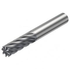 R215.36-06030-AC13H 1610 6mm 6 FL Solid Carbide End Mill - Corner chamfer w/Cylindrical Shank - All Tool & Supply