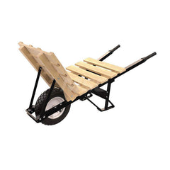 Wheelbarrows; Volume Capacity: 6.0; Load Capacity: 250; Wheel Type: Flat-Free Wheel; Wheel Material: Rubber; Tray Material: Wood; Handle Material: Steel; Capacity (Lb.): 6.0