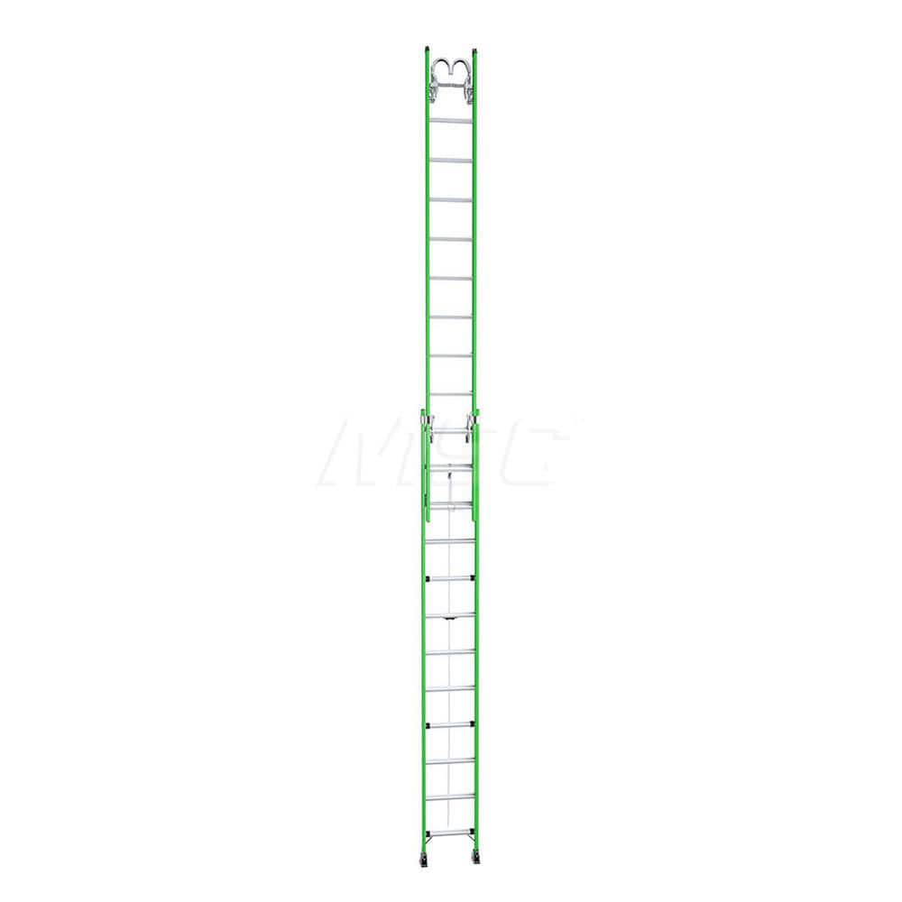 Extension Ladders; Type: Extension Ladder; Material: Fiberglass; Working Length: 29 Feet; Load Capacity (Lb.): 375; Extended Ladder Height: 32; Step Material: Aluminum; Step Ladder Height: 17.42; Overall Depth: 6 in; Number Of Steps: 24; Ladder Rating: Ty