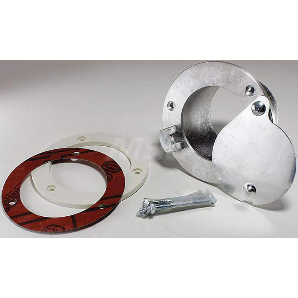 Garage Door Hardware; Type: Garage Door Exhaust Port; For Use With: Commercial Doors; Material: Aluminum; Hardware Diameter: 4; Includes: Back Plate & Mounting Hardware , Latching Cover To Prevent Exposure To Weather & Pests, 2 in. Barrel Projection for u