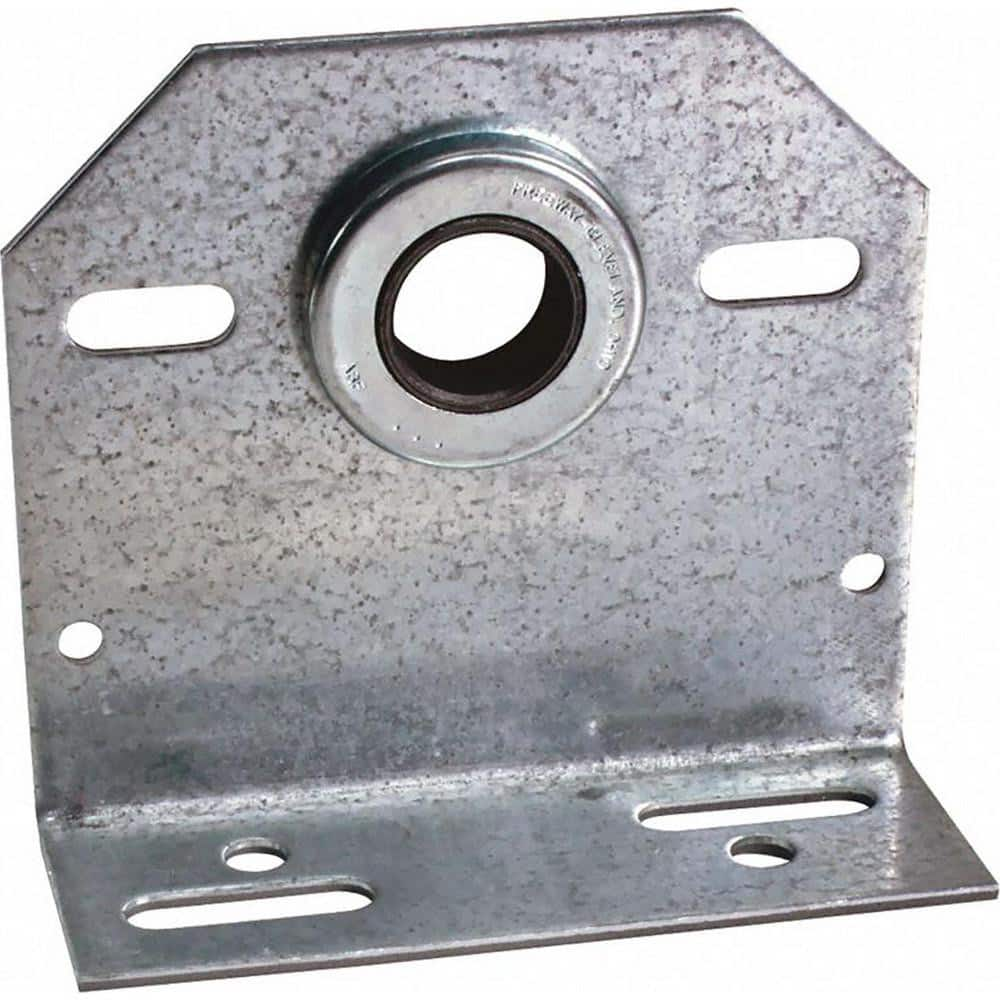 Garage Door Hardware; Type: Garage Door Bearing Center Plate; For Use With: Commercial Doors; Material: Steel; Hardware Diameter: 1; Overall Length: 5.75; Overall Height: 5; Finish/Coating: Galvanized; Includes: Center of Bearing to Wall 3-3/8 in.; Length