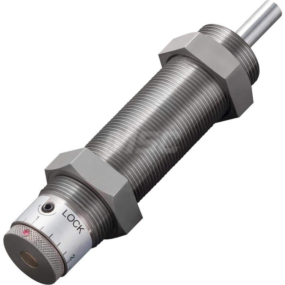 Standard-Duty Shock Absorber: 8 mm Rod Dia, 37 mm OD, 25 mm Stroke, M27 x 1.5 Thread 136 mm OAL, 27.3 lb Force