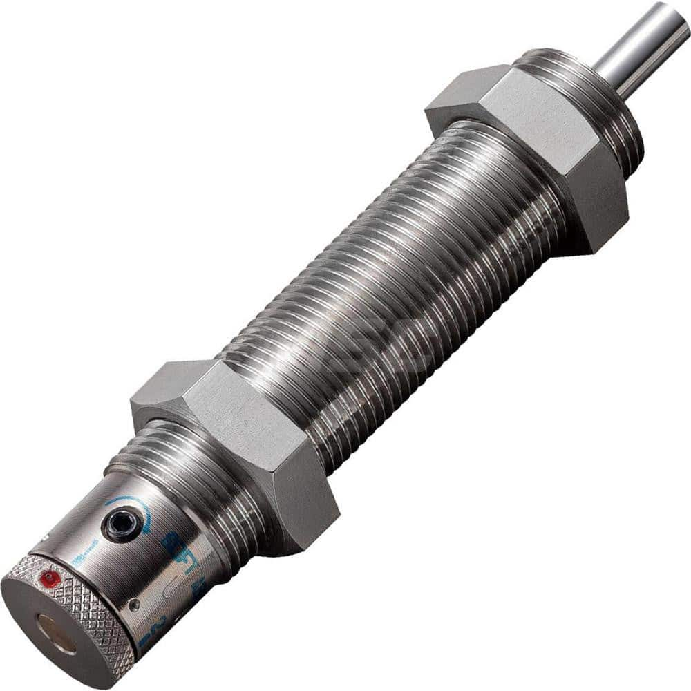 Standard-Duty Shock Absorber: 8 mm Rod Dia, 37 mm OD, 30 mm Stroke, M25 x 1.5 Thread 155 mm OAL, 33.2 lb Force