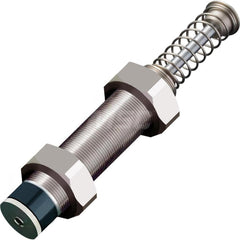 Standard-Duty Shock Absorber: 12 mm Rod Dia, 66 mm OD, 80 mm Stroke, M42 x 1.5 Thread 302.5 mm OAL, 98 lb Force