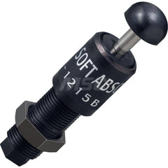 Standard-Duty Shock Absorber: 7 mm Rod Dia, 27.7 mm OD, 15 mm Stroke, M20 x 1.5 Thread 103 mm OAL, 11.8 lb Force