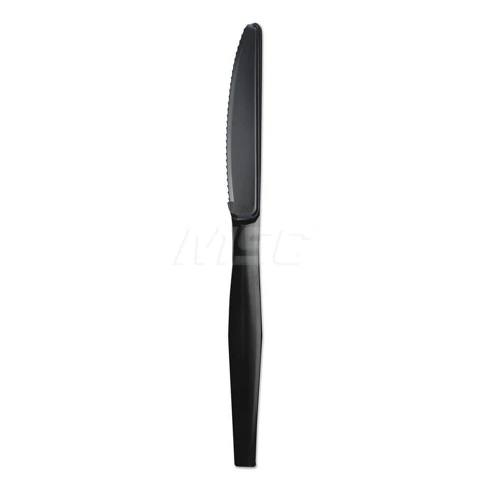 Paper & Plastic Cups, Plates, Bowls & Utensils; Flatware Type: Knives; Material: Plastic; Color: Black; Disposable: Disposable