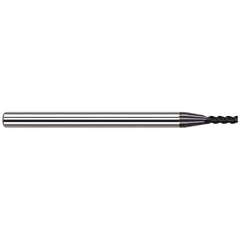 Harvey Tool - Corner Radius & Corner Chamfer End Mills; Mill Diameter (Inch): 1/16 ; Mill Diameter (Decimal Inch): 0.0620 ; End Type: Corner Radius ; Corner Radius (Decimal Inch): 0.0100 ; Number of Flutes: 3 ; Material: Solid Carbide - Exact Industrial Supply