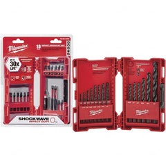 Milwaukee Tool - Drill Bit Sets System of Measurement: Inch Drill Bit Material: High Speed Steel - All Tool & Supply