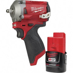 Milwaukee Tool - Cordless Impact Wrenches & Ratchets Voltage: 12.0 Drive Size (Inch): 3/8 - All Tool & Supply