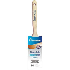 Premier Paint Roller - 2-1/2" Tapered Nylon Angular Brush - 2-15/16" Bristle Length, 7-1/2" Wood Sash Handle - All Tool & Supply