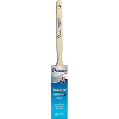 Premier Paint Roller - 1-1/2" Tapered Polyester Sash Brush - 2-7/16" Bristle Length, 7" Wood Sash Handle - All Tool & Supply