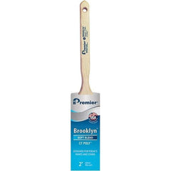 Premier Paint Roller - 2" Tapered Polyester Sash Brush - 2-11/16" Bristle Length, 7" Wood Sash Handle - All Tool & Supply