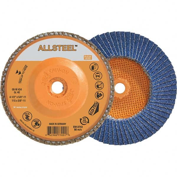 WALTER Surface Technologies - Flap Discs Abrasive Type: Coated Flap Disc Type: Type 27 - All Tool & Supply