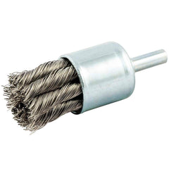 Norton - End Brushes Brush Diameter (Inch): 1 Fill Material: Stainless Steel - All Tool & Supply