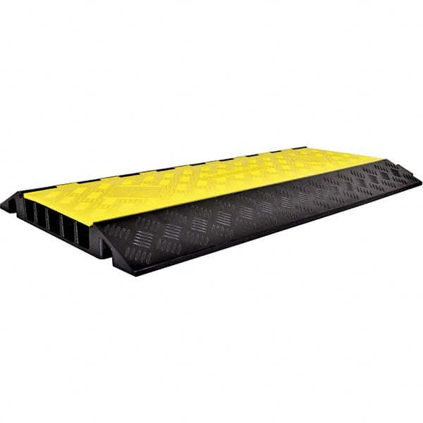 Powerhouse - On Floor Cable Covers Cover Material: Polyethylene Number of Channels: 5 - All Tool & Supply