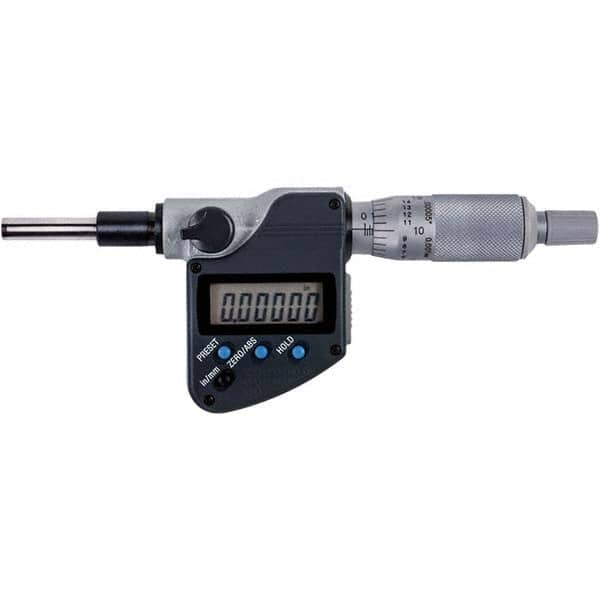 Mitutoyo - Electronic Micrometer Heads Minimum Measurement (Decimal Inch): 0 Maximum Measurement (Decimal Inch): 1 - All Tool & Supply