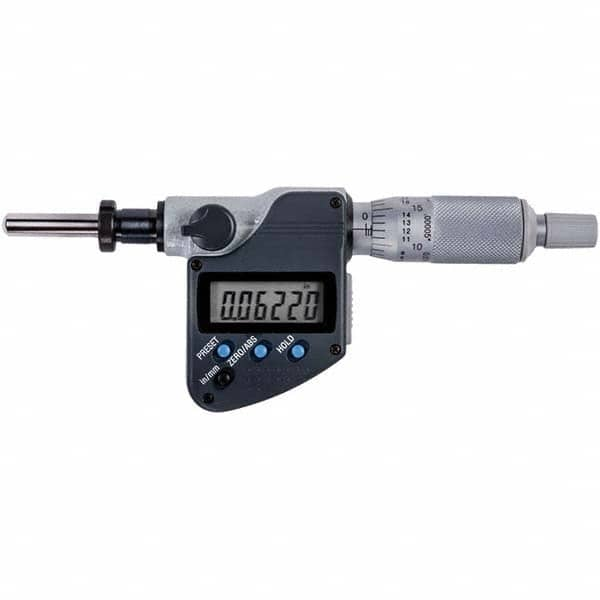 Mitutoyo - Electronic Micrometer Heads Minimum Measurement (Decimal Inch): 0 Maximum Measurement (Decimal Inch): 1 - All Tool & Supply