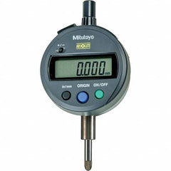 Mitutoyo - Electronic Drop Indicators Minimum Measurement (Decimal Inch): 0.0000 Maximum Measurement (mm): 12.7 - All Tool & Supply