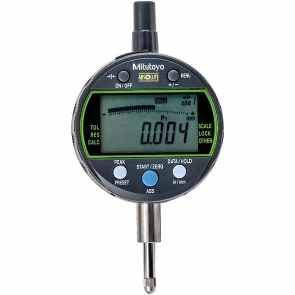 Mitutoyo - Electronic Drop Indicators Minimum Measurement (mm): 0.00 Maximum Measurement (mm): 12.7 - All Tool & Supply