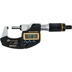 Mitutoyo - Electronic Outside Micrometers Type: Quantumike Minimum Measurement (Decimal Inch): 0.0000 - All Tool & Supply