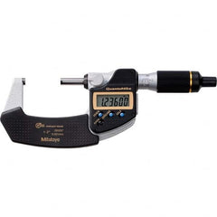 Mitutoyo - Electronic Outside Micrometers Type: Quantumike Minimum Measurement (Decimal Inch): 1.0000 - All Tool & Supply