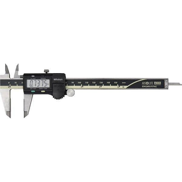 Mitutoyo - 0 to 6" Range, 0.0005" Resolution, Electronic Caliper - All Tool & Supply