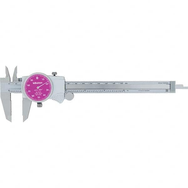 Mitutoyo - Dial Calipers Maximum Measurement (Inch): 6 Dial Graduation (Decimal Inch): 0.001 - All Tool & Supply