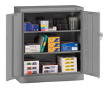 36"W x 18"D x 42"H Counter High Knocked-Down Storage Cabinet, 2 Adj. shelves, w/Raised Bottom - All Tool & Supply