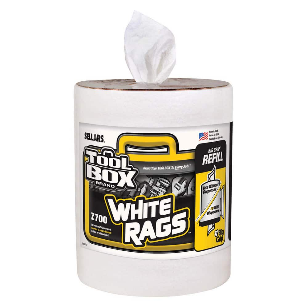 Shop Towel/Industrial Wipes: Refill, White