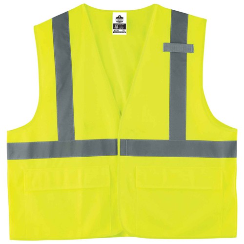 8225HL S/M Lime Standard Solid Vest Type R Class 2 - All Tool & Supply